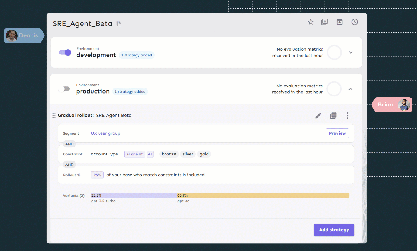 Control AI with feature flags